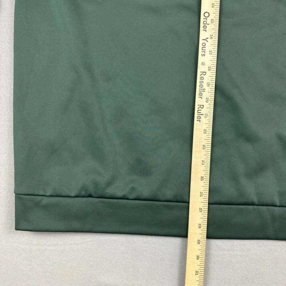 Nike Sweater Men Extra Large Green Solid 1/4 Zip Pullover Golf Cover Up Dri Fit